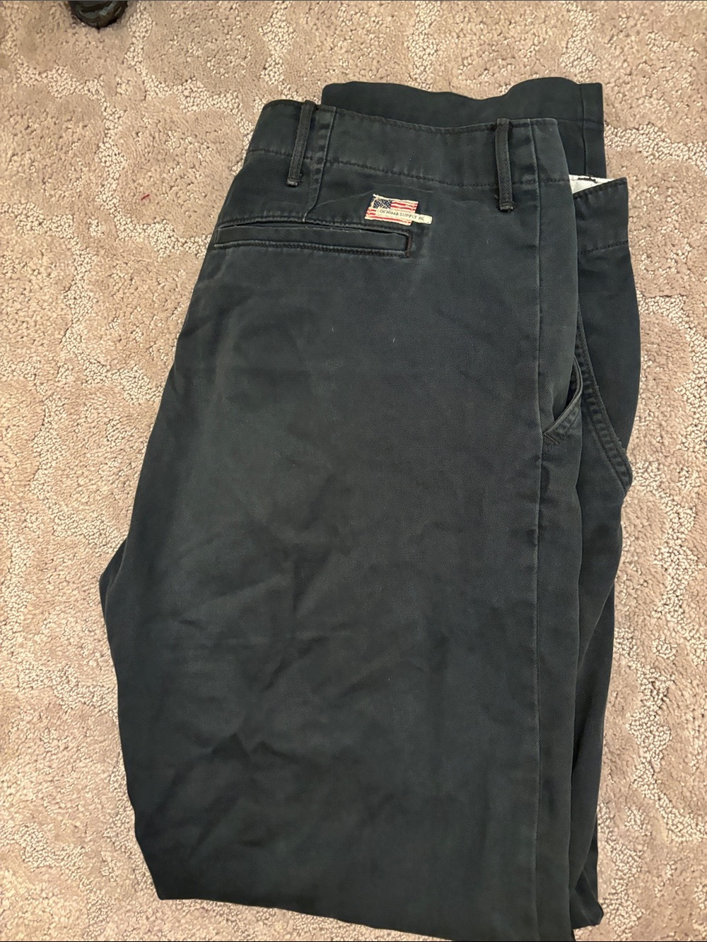 Ralph Lauren Dark Navy Casual Chinos - Classic Style